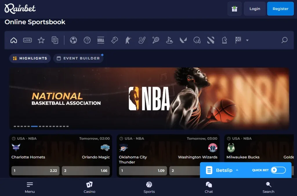 Sports Betting at Rain Bet